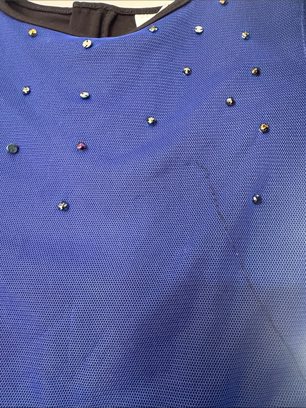 Disney Descendants Blue & Black Princess Heart Dress Costume From Disneyland - Picture 7 of 8